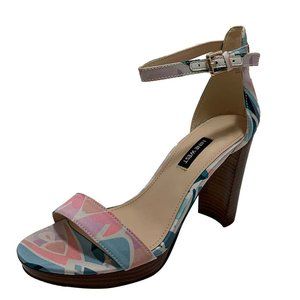 Nine West Womens Dempsey Purple Platform Sandals